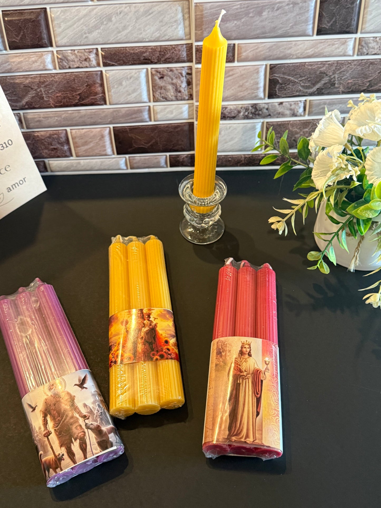 Velas con intención religiosa