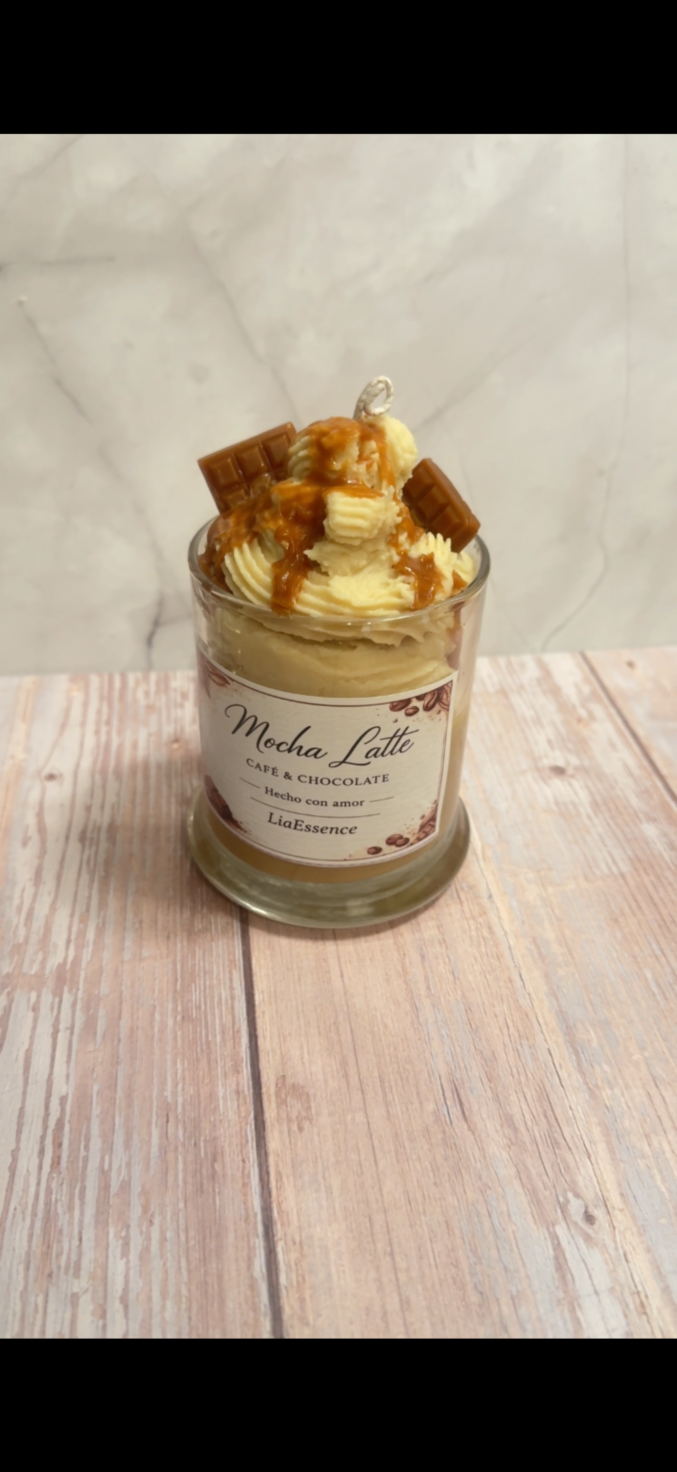 Mocha latte candle