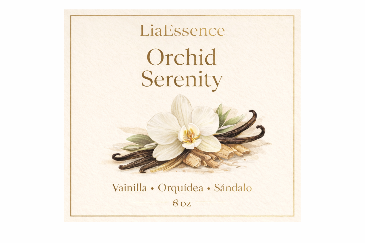 Vela aromática vainilla & orquídea