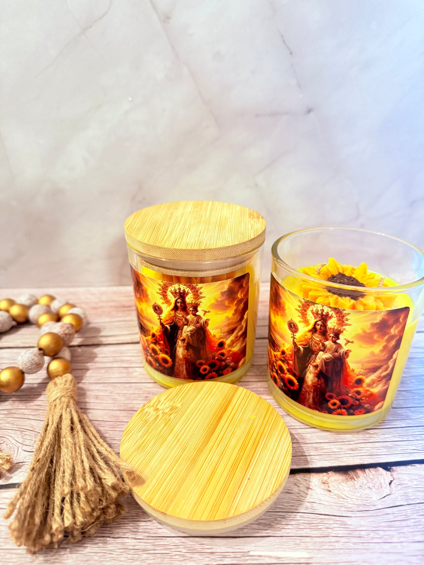 Vela aromática religiosa
