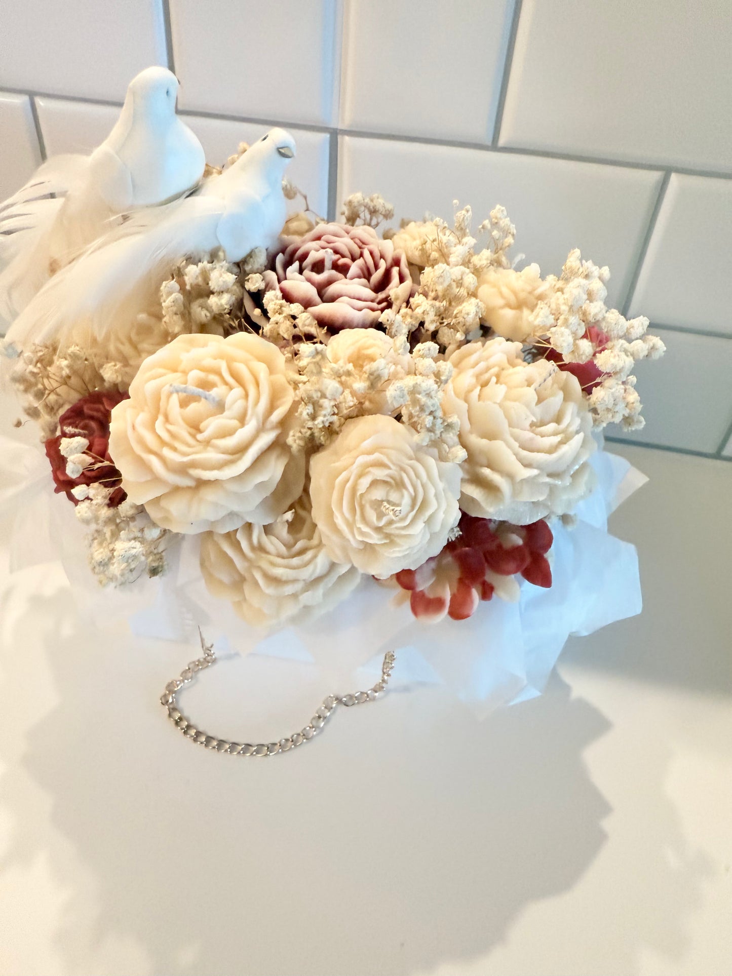 Bouquet con paloma