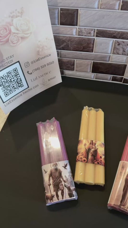 Velas con intención religiosa